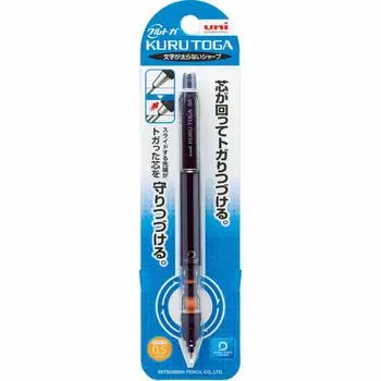 Mitsubishi Pencil Mechanical Pencil Kurutoga Pipe Slide Black 0.5 M54521P.24 чёрный