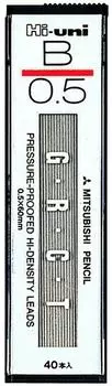 Mitsubishi Pencil Mechanical Pencil Lead High Uni B 10 pieces HU05300B 0.5 чёрный