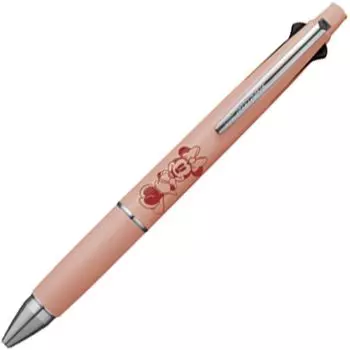 Mitsubishi Pencil Minnie Mouse Jet Stream MB Coral Pink 4 Color Ballpoint Pen Mechanical Pencil Pen Chabo Black Red Blue Green 4&1 MSXE5-1600D-05