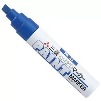 Mitsubishi Pencil Paint Marker (Oil-based Pigment/Bold Square Lead) Blue (Price of 10) PX30.33