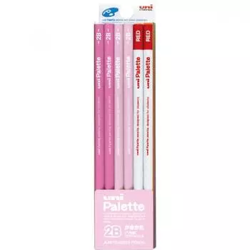 Mitsubishi Pencil Palette Pastel Pink+R 2B