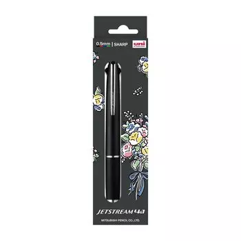 Mitsubishi Pencil Pen Jetstream Limited Edition Flower Illustration Gift Package Black Easy to Write GMSXE51000524 Multi-function 4&1 0.5 чёрный
