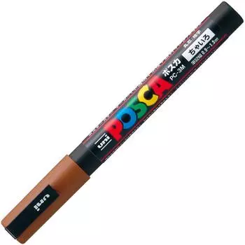 Mitsubishi Pencil Pen Posca Fine Point Round Core Brown 10 Pieces Water-based PC3M.21