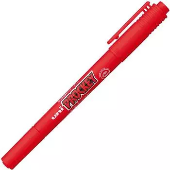 Mitsubishi Pencil Pen Twin Extra Fine Point 10 Pens Water-Based Pro-Ky PM120T.15 Red,