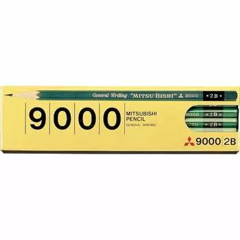 Mitsubishi Pencil Pencil 9000 2B 1 Dozen K90002B