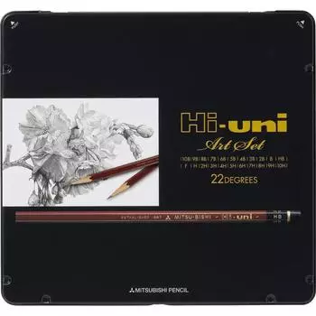 Mitsubishi Pencil Pencil High Uni Art Set 22 Pieces HUAS чёрный