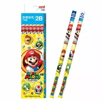 Mitsubishi Pencil Pencil Super Mario 2B 1 Dozen Paper Box K55982B