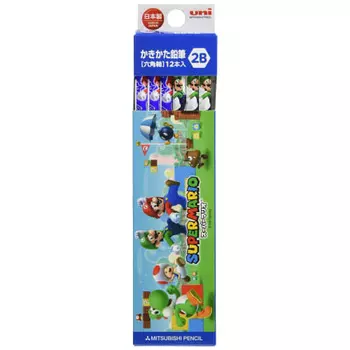 Mitsubishi Pencil Pencil Super Mario SMS5 2B 1 Dozen Paper Box K56232B