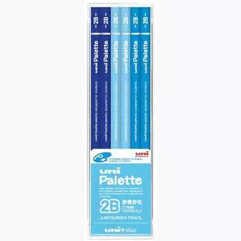 Mitsubishi Pencil Pencil Unistar Uni Palette 2B Drawing Pastel Blue 1 Dozen US1044