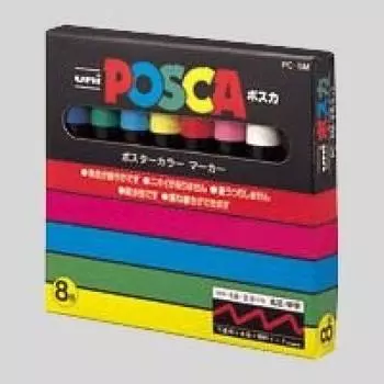 Mitsubishi Pencil Posca 8 color set (Bulk purchase) PC-5M PC-5M.8C [x3]