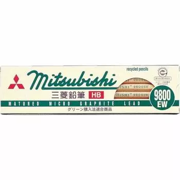 Mitsubishi Pencil Recycled Pencil 9800EW 2B 1 Dozen K9800EW2B