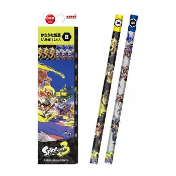 Mitsubishi Pencil Splatoon 3 STS3 B 1 Dozen Paper Box K5641B