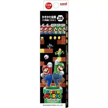 Mitsubishi Pencil Super Mario SMS6 2B 1 дюжина бумажная коробка K56432B