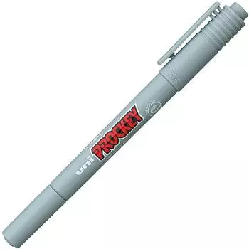 Mitsubishi Pencil Twin Extra Fine 10 Pens Pro-Quick Water-Based Pen, Point, PM120T.37, Gray,