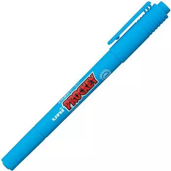 Mitsubishi Pencil Twin Extra Fine Light 10 Pens Pro-Key Water-Based Pen, Point, PM120T.8, Blue,