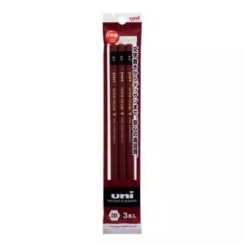 Mitsubishi Pencil Uni 2B 3 pack U3P2B