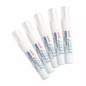 Mitsubishi Pencil Uni Alcohol Paint Marker Bold White 5 шт PXA300.1 белый