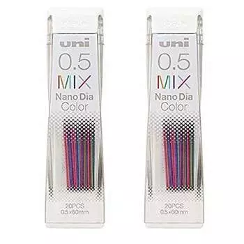 Mitsubishi Pencil Uni Nano Diamond Color Core 0.5mm MIX Set of 2