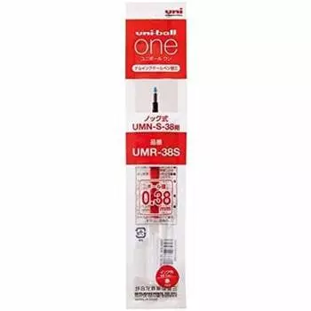 Mitsubishi Pencil Uniball One Refill 0.38mm Red UMR38S.15 [x 3]