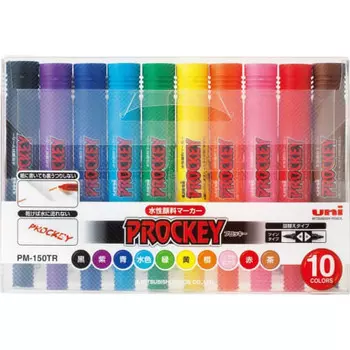 Mitsubishi Pencil water-based pen Plocky Twin 10 colors PM150TR10CN