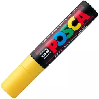 Mitsubishi Pencil Water-based Pen Posca Extra Thick Square Lead PC17K.2 Yellow