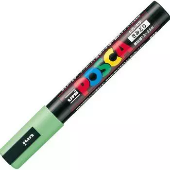 Mitsubishi Pencil Water-based Pen Posca Medium Point Round Core PC5M.5 Yellow Green 10 Pieces