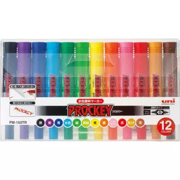 Mitsubishi Pencil Water-based Pen Procky Twin 12 colors PM150TR12CN