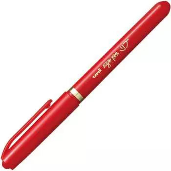 Mitsubishi Pencil Water-based Pen Ribbed Fine Point MYT7.15 Red 10 Pieces