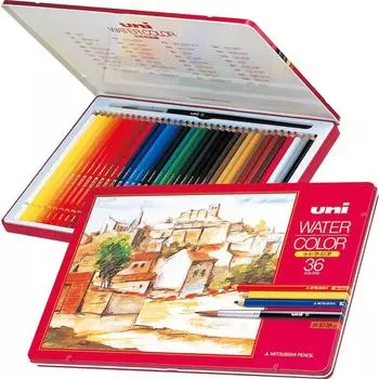 Mitsubishi Pencil Watercolor Pencil Uni Water Color 36 Colors UWC36C