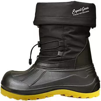 Mitsuuma Snow Safety Cold Weather Steel Toe Safety Snow Boots with Quilted Cold Work Medium Boots, Boots, Protection, 2-Way Design, Lightweight, 6cm,