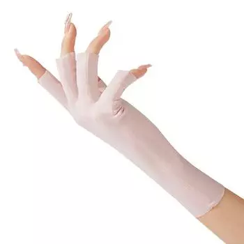 Mittens Fingerless Outdoor Sun Protection Gloves Half-Finger Mitten Women Thin Gloves Riding Gloves pink-B