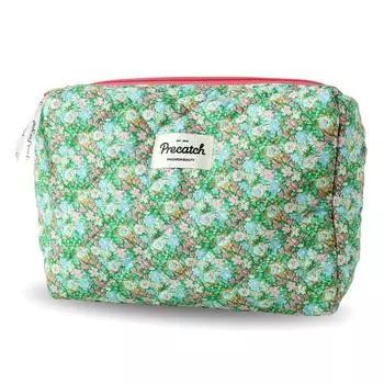 miucatch Cosmetic Pouch Large Capacity Travel Pouch Toiletry Bag Storage Bag Floral Print Canvas Pouch Inner Bag Travel Pouch Lightweight Large