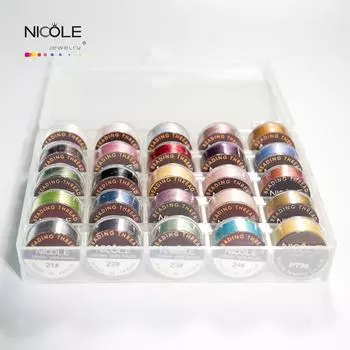 Миюки 100% нейлон 330 DTEX нитки для бисера DIY японские нитки для бисероплетения аксессуары для браслетов 46 м/рулон