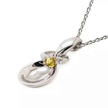 miwahouseki Happy Scooping Baby Spoon Детское кольцо с камнем-цитрином, рожденным в ноябре, годовщина ожерелья [Miwahouseki] и