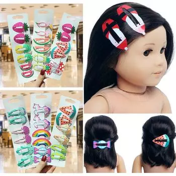 Микс 3/6/9 пар милых заколок для волос с героями мультфильмов для девочек, кукол для кукол Блайт, мечтательная креативная прическа своими руками для детских аксессуаров для волос