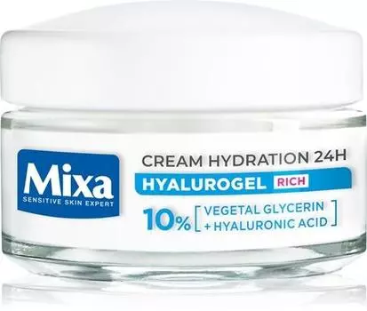 Mixa Hyalurogel Rich Crme De Jour Hydratante Intense L acide Hyaluronique TU прозрачный