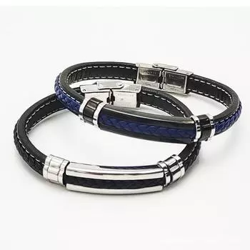 Mixed batch fashionable simple bracelet personalized titanium steel belt hemp rope woven bracelet