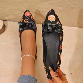 Mixed Colors Pointed Toe Flats Spring/autumn Slip-on Women s Shoes on Sale 2025 New Shallow Concise Flats Sapatos Baixos 36 чёрный