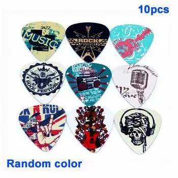 Mixed Folk Gestures Electric Acoustic 0.71mm Shrapnel Guitar Picks Plectrums Celluloid