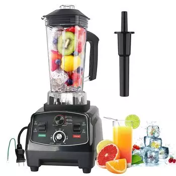 Миксер-блендер большой емкости 2 л 1400 Вт коммерческий многофункциональный бытовой блендер 45000 об/мин высокоскоростное вращение блендер высокой мощности защита от перегрева