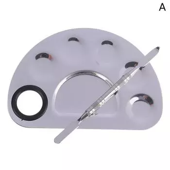 Миксер для макияжа, пластина для смешивания лака для ногтей, палитра теней для век 12.5*8.3cm