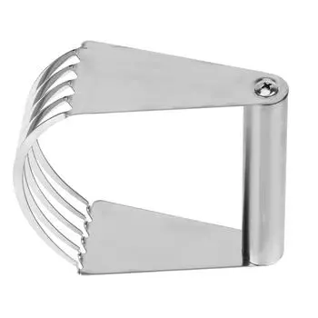 Миксер для муки, инструмент для выпечки, лезвия для выпечки из нержавеющей стали, ручной блендер для теста, резак для масла и сала 1 серебряный