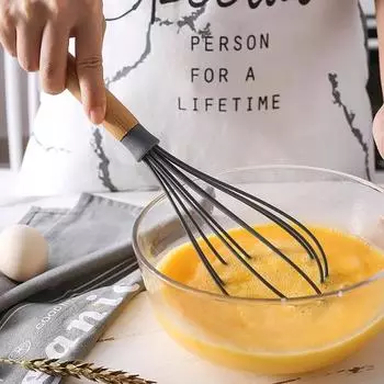 Миксер для яиц, термостойкий ручной миксер, полезная удобная ручка, венчик, кухонный инструмент зелёный