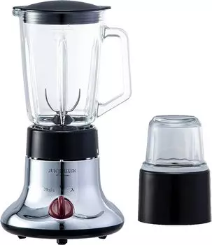 Миксер для сока FUKAI Black Titanium, миксер с черным титановым покрытием, который может измельчать лед, стеклянная бутылка, компактная мельница, миксер с защитным устройством для овощей