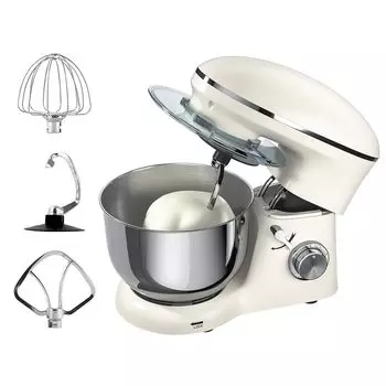 Миксер EC Hometec Stand Mixer большой емкости для коммерческого использования с 3 типами насадок и 6 настольными миксерами для дома и бизнеса для приготовления и