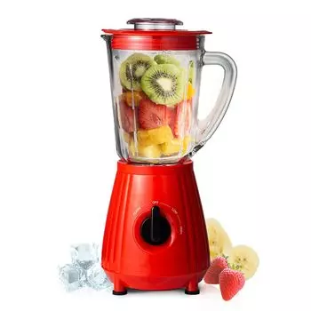 Миксер IRIS PLAZA, блендер, соковыжималка высокой мощности, простота в эксплуатации, 3 уровня регулировки, совместимость со льдом, 4 лезвия, замороженные напитки, смузи, полностью моющийся, большой размер