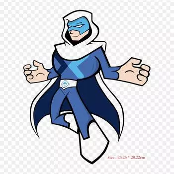 Миксер с вымышленным персонажем, видеоигры, термопереносная печать, виниловые нашивки, наклейки для одежды, аппликации «сделай сам», моющиеся нашивки