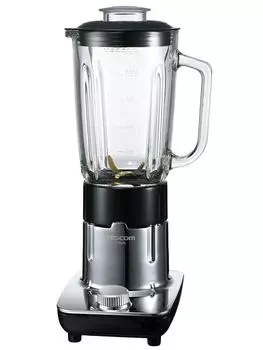 Миксер Tescom, миксер для сока, 1000 мл, большое волнообразное лезвие, которое может измельчать лед, стеклянная бутылка, компактное хранилище, центральный колпачок, переключатель, титановый резак TM8200