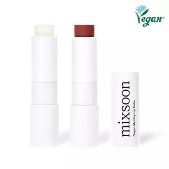 Mixoon Vegan Melting Lip Balm 2 типа, прозрачная/сухая роза (3 варианта) 01.Clear