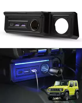 Mixsuper Suzuki Jimny JB64W Jimny Sierra JB74W Удлинитель блока питания Удлинитель блока питания USB Удлинитель гнезда прикуривателя автомобиля чёрный